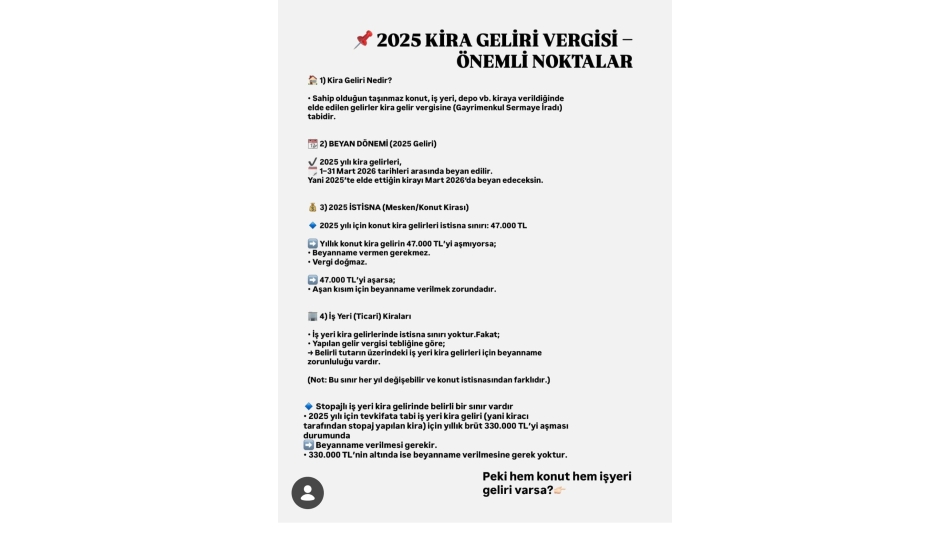 2025 KİRA BEYANNAMESI