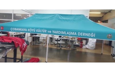 ÇADIR Köyümüzde , mahallelerimizde ve İstanbul 'daki kıymetli dostlarımızın (Kur'an-ı Kerim Tilaveti, Taziye, Nişan, Kına, Sünnet, Asker Eğlencesi ) organizasyonlarında kullanılmak üzere yaptırılmış olup, derneğimize hayırlı olsun... 6 metre×3 metre boyutundadır.