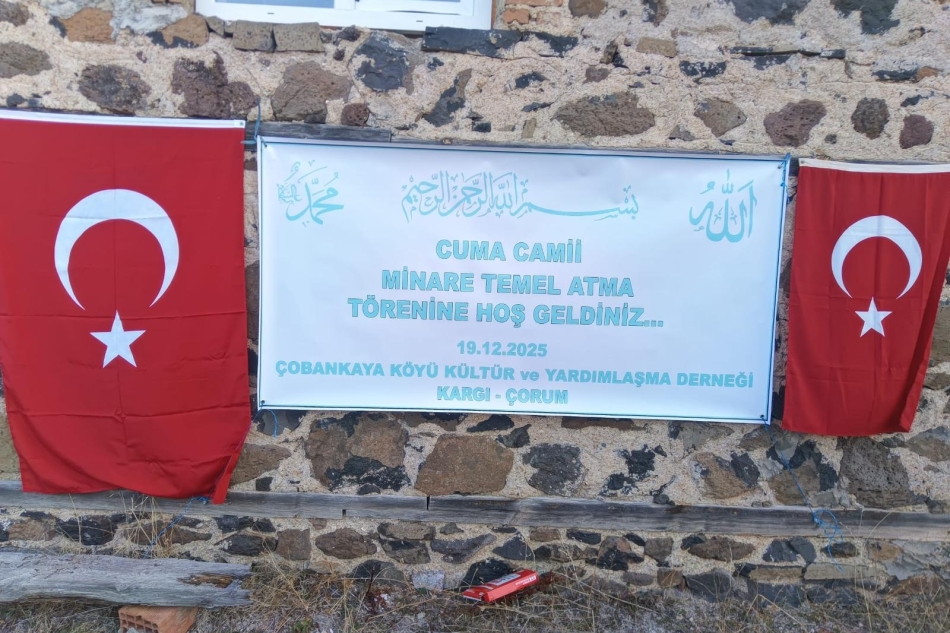 Cuma Camii Minaresi Temel Atma Töreni